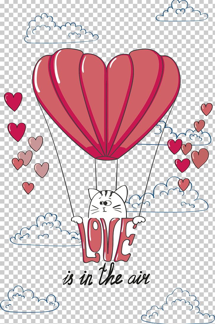Romance Valentines Day Illustration PNG, Clipart, Air Vector, Animal, Balloon, Balloons, Birthday Balloons Free PNG Download