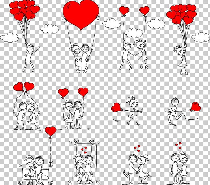 Drawing Romance Love Stick Figure PNG, Clipart, Black And White, Body Jewelry, Care, Cartoon, Cartoon Couple Free PNG Download