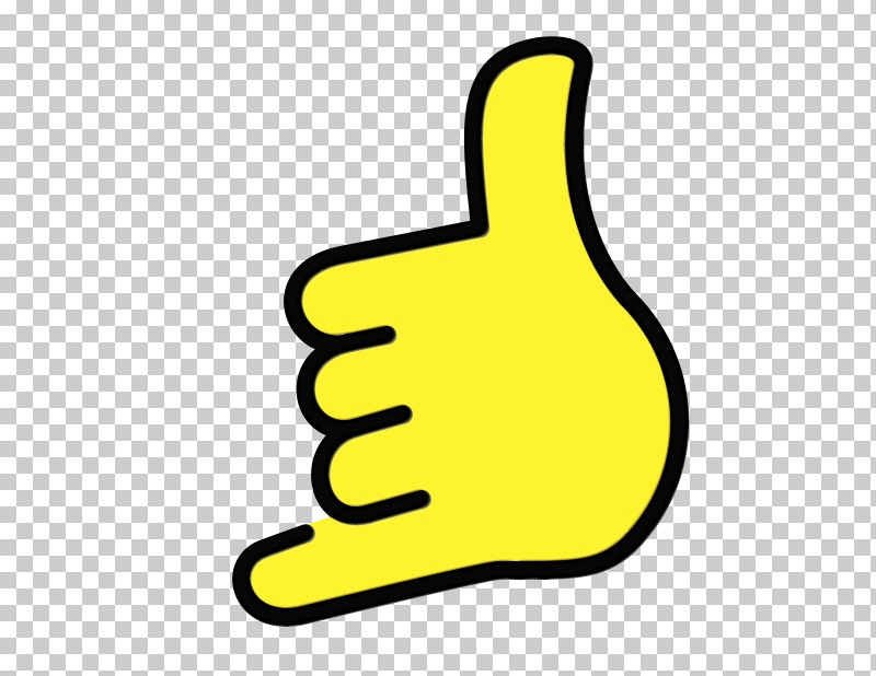 Finger Thumb Yellow Hand Thumbs Signal PNG, Clipart, Finger, Gesture, Hand, Paint, Symbol Free PNG Download