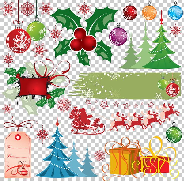 Santa Claus Christmas Ornament Reindeer PNG, Clipart, Art, Bombka, Border, Branch, Christmas Free PNG Download