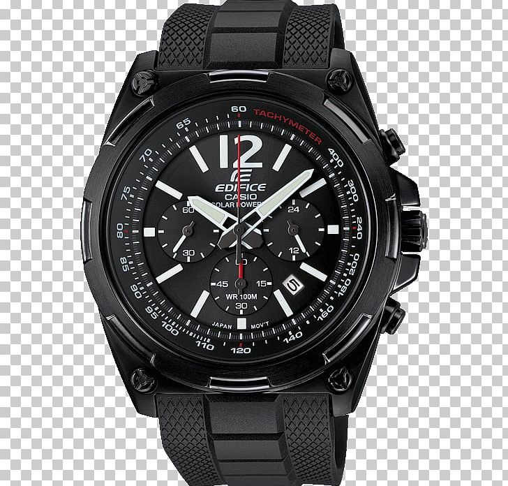 Casio Edifice Solar-powered Watch PNG, Clipart, Black, Brand, Casio, Casio Edifice, Chronograph Free PNG Download