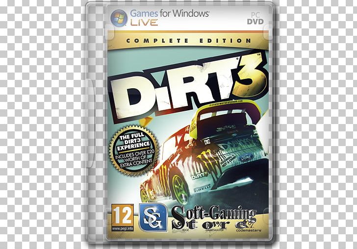 DiRT 3 Complete Edition PC Game Codemasters Xbox 360 PNG, Clipart, Brand, Codemasters, Colin Mcrae Rally, Dirt 3, Dirt 3 Complete Edition Free PNG Download