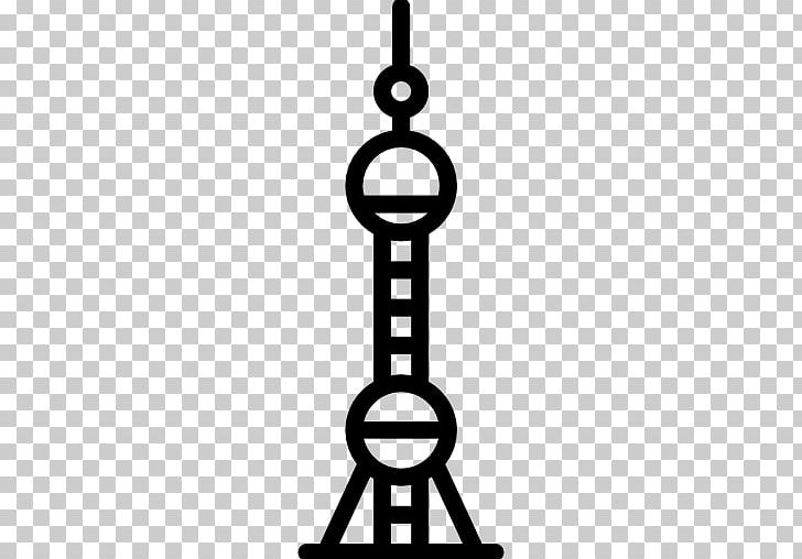Oriental Pearl Tower Shanghai Tower Computer Icons PNG, Clipart, Area, Black And White, Body Jewelry, Building, Clip Art Free PNG Download