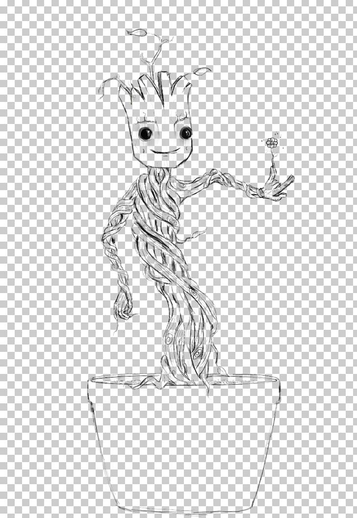 Baby Groot Rocket Raccoon Black And White Drawing PNG, Clipart, Arm, Art,  Artwork, Baby Groot, Cartoon