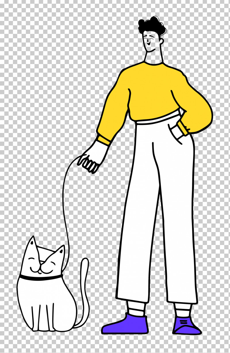Walking The Cat PNG, Clipart, Character, Human, Joint, Line Art, Meter Free PNG Download