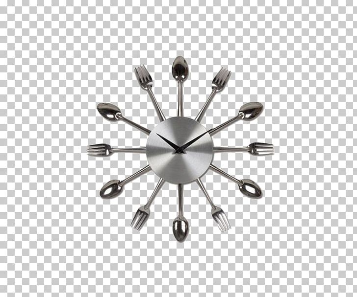 Cutlery Clock Kitchen Fork Spoon PNG, Clipart, Alarm Clock, Angle, Circle, Cookware And Bakeware, Cupboard Free PNG Download