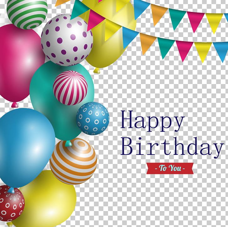 Happy Birthday To You Party Balloon PNG, Clipart, Anniversary, Balloon, Birthday, Birthday Card, Birthday Vector Free PNG Download