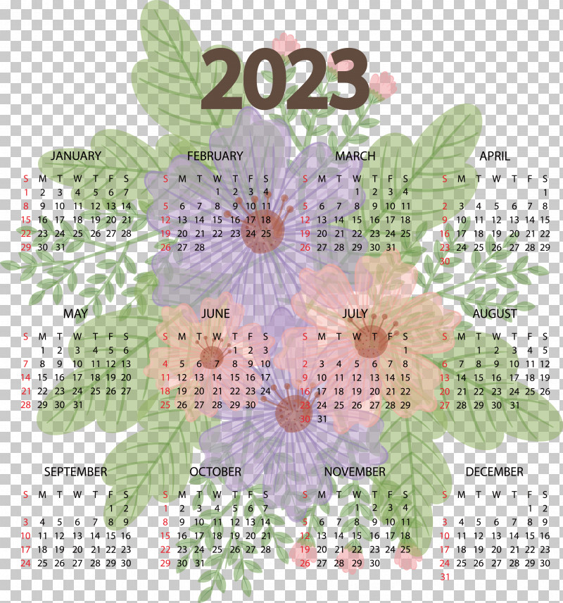 Flower Calendar Petal Pattern 2005 PNG, Clipart, Biology, Calendar, Flower, Meter, Petal Free PNG Download