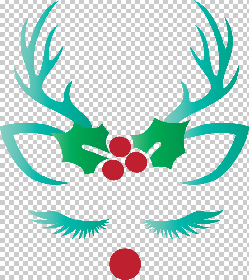Reindeer Face PNG, Clipart, Holly, Reindeer Face Free PNG Download