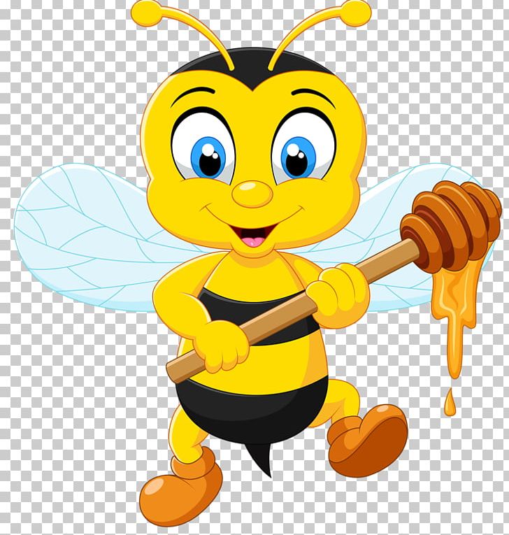 Bee Cartoon Illustration PNG, Clipart, Art, Bee Hive, Bees, Cartoon Bee, Drawing Free PNG Download