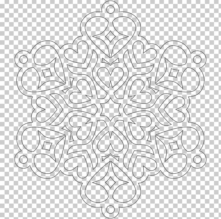 Koch Snowflake Coloring Book Mandala PNG, Clipart, Adult, Area, Black And White, Child, Circle Free PNG Download