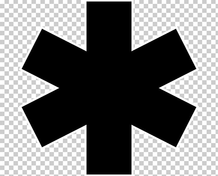 Star Of Life Emergency Medical Technician Emergency Medical Services PNG, Clipart, Ambulance, Angle, Black And White, Computer Icons, Cross Free PNG Download