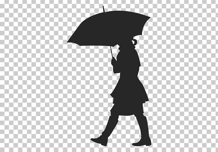 Silhouette Woman Umbrella PNG, Clipart, Animals, Black, Black And White, Drawing, Fashion Accessory Free PNG Download