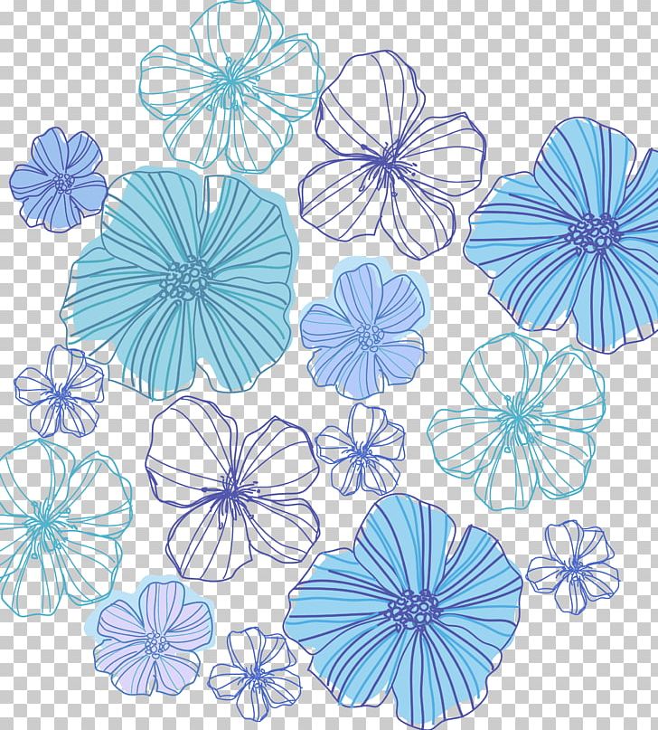 Drawing Line Art Floral Design PNG, Clipart, Aqua, Art, Blu, Blue, Clip Art Free PNG Download
