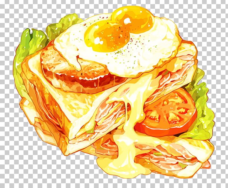 Breakfast Cheese Sandwich Omelette Food Illustration PNG, Clipart, American Food, Art, Bread, Breakfast Cereal, Breakfast Food Free PNG Download