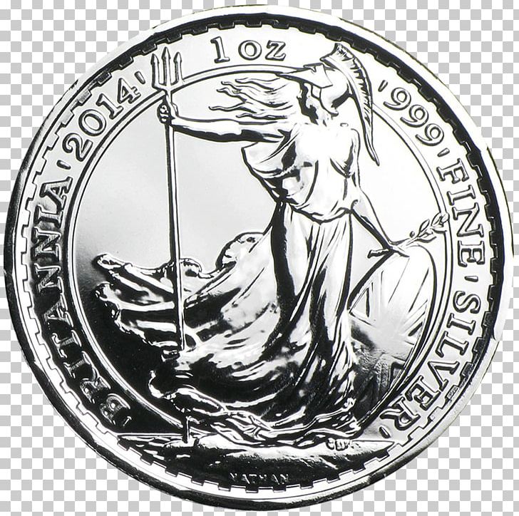 Royal Mint Britannia Silver Coin Bullion Coin PNG, Clipart, Apmex, Black And White, Britannia, Britannia Silver, Bullion Free PNG Download