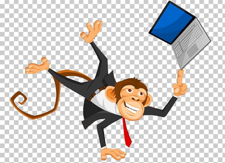 Ape Computer Monkey PNG, Clipart, Animal, Ape, Cartoon, Cloud Computing, Computer Free PNG Download