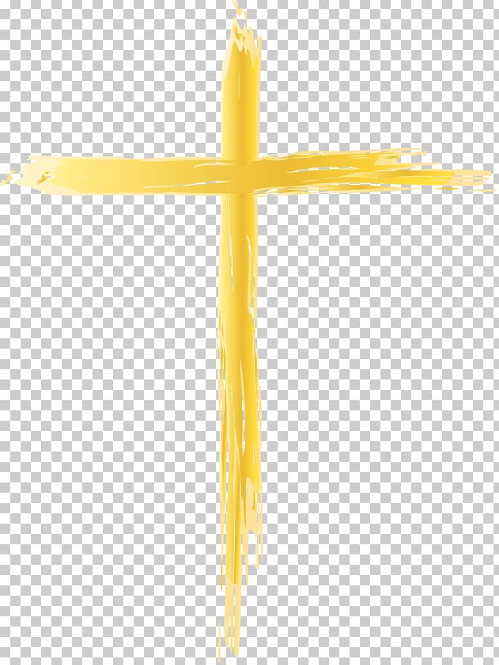Crucifix Yellow PNG, Clipart, Cross, Crucifix, Line, Religious Item, Symbol Free PNG Download