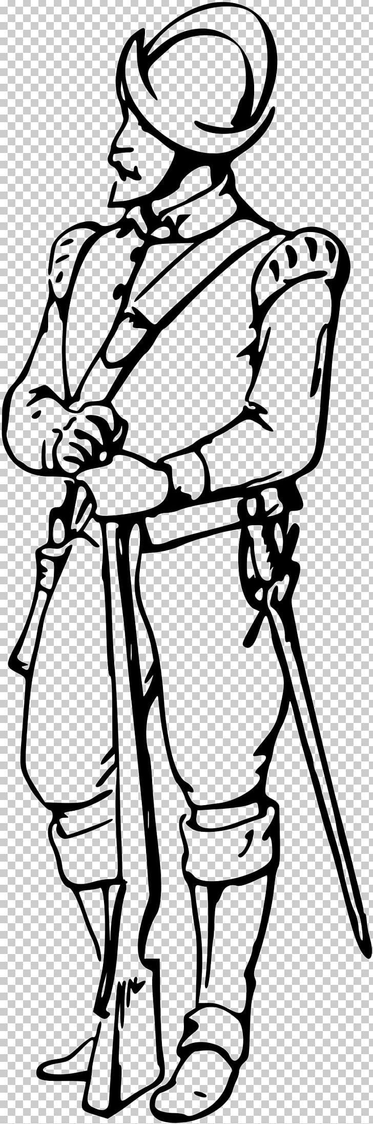 Musketeer Soldier PNG, Clipart, Artwork, Battle, Black, Black And White, Drawing Free PNG Download