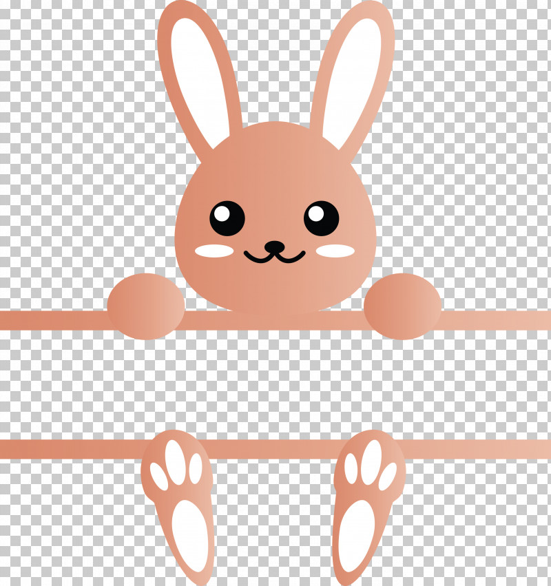 Bunny Frame Easter Day PNG, Clipart, Brown, Bunny Frame, Cartoon, Easter Day, Line Free PNG Download