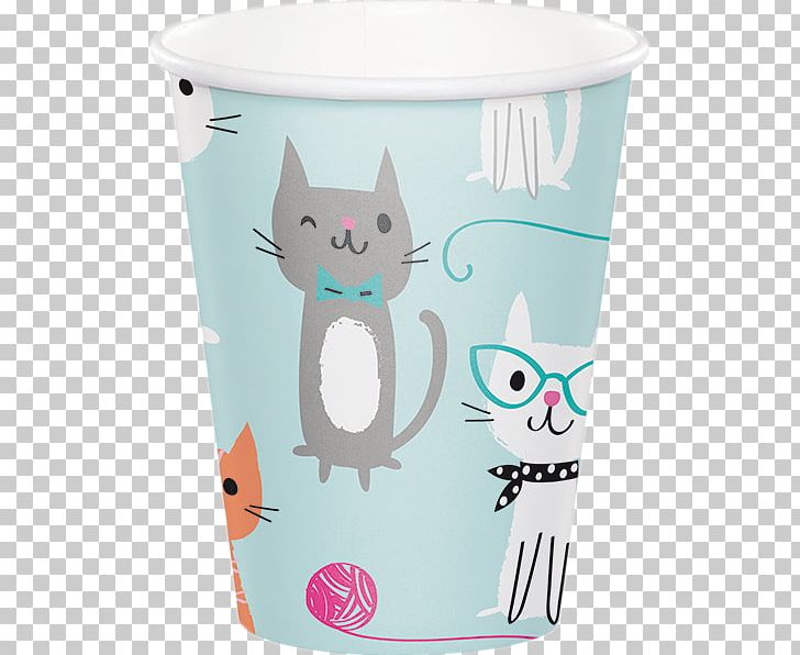 Cat Party Kitten Cup Birthday PNG, Clipart, Animals, Balloon, Birthday, Cat, Ceramic Free PNG Download