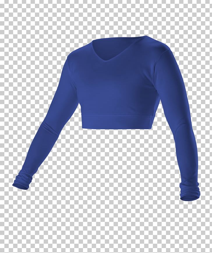 Long-sleeved T-shirt Long-sleeved T-shirt Shoulder Sportswear PNG, Clipart, Blue, Clothing, Cobalt Blue, Electric Blue, Joint Free PNG Download
