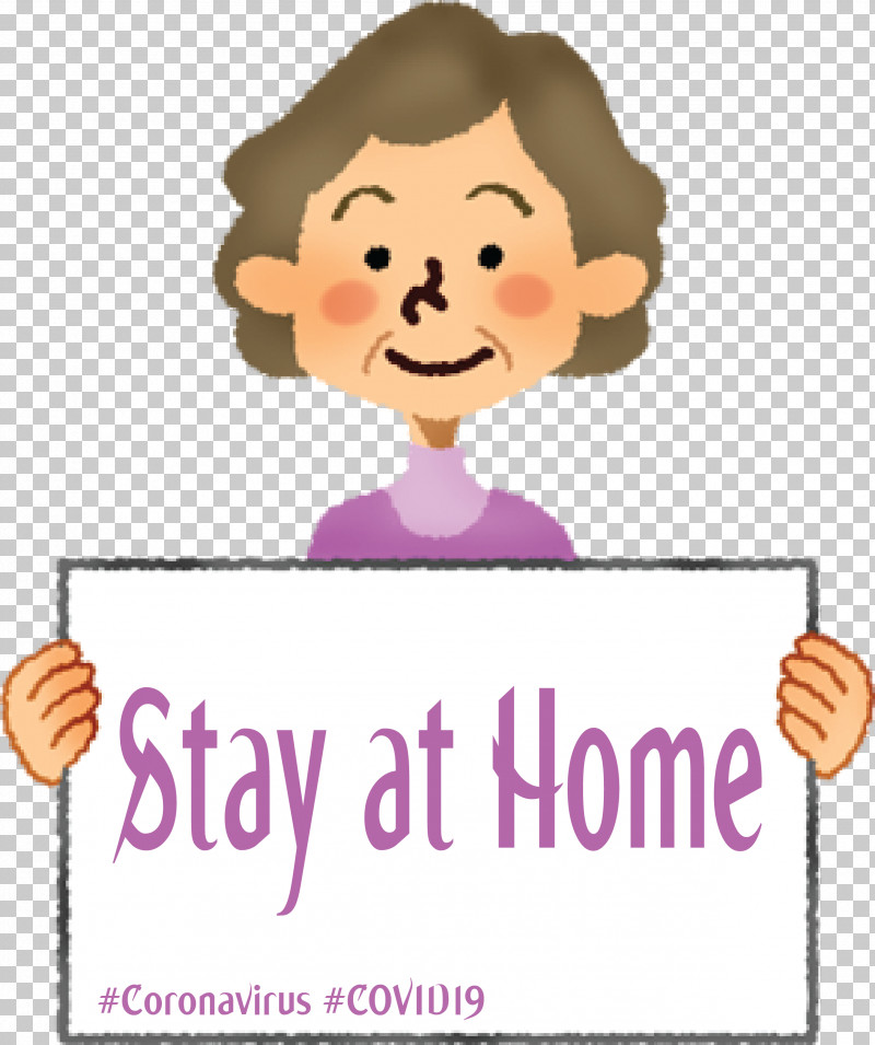 Stay At Home Coronavirus COVID19 PNG, Clipart, Cartoon, Coronavirus, Covid19, Happy, Smile Free PNG Download