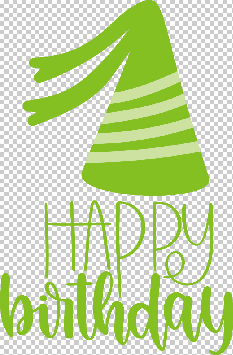 Happy Birthday PNG, Clipart, Green, Happy Birthday, Leaf, Line, Logo Free PNG Download