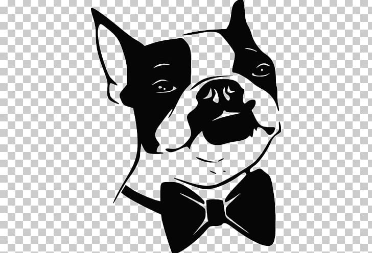 Boston Terrier French Bulldog Japanese Chin Bull Terrier Puppy PNG, Clipart, Animals, Artwork, Black, Black And White, Carnivoran Free PNG Download
