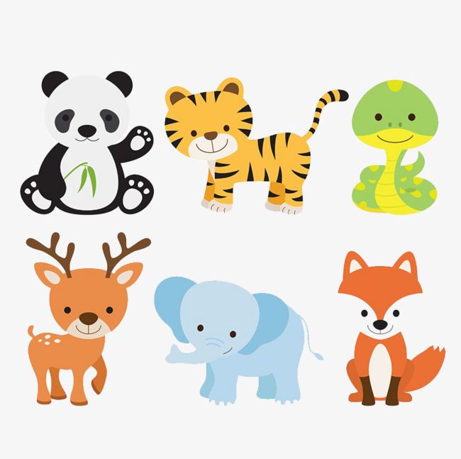 Cartoon Hand Painted Small Animals Png Clipart Animals Animals