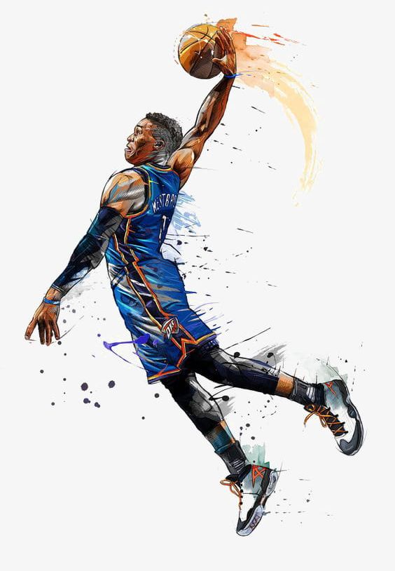 Hand-painted Basketball Player PNG, Clipart, Athletes, Basketball, Basketball Clipart, Basketball Clipart, Basketball Players Free PNG Download