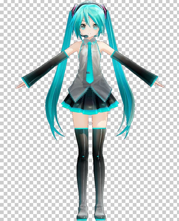 Hatsune Miku MikuMikuDance Vocaloid Good Smile Company Nendoroid PNG, Clipart, Anime, Black Hair, Brown Hair, Clothing, Costume Free PNG Download