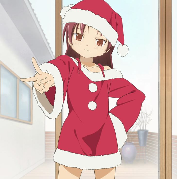 Yui Hirasawa Ritsu Tainaka Mio Akiyama Santa Claus K-On! PNG, Clipart, Anime, Art, Brown Hair, Cartoon, Christmas Free PNG Download