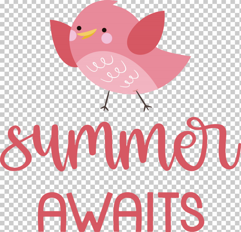 Summer Awaits Summer Summer Vacation PNG, Clipart, Beak, Birds, Cartoon, Character, Line Free PNG Download