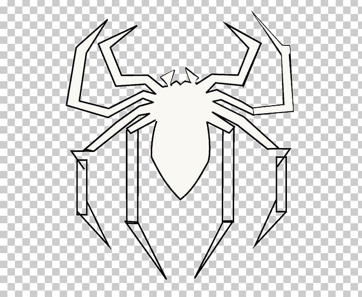 Spider-Man: Web Of Shadows Drawing Logo How-to PNG, Clipart, Angle, Artwork, Black And White, Drawing, Heroes Free PNG Download