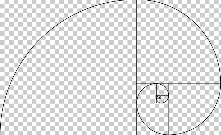 Fibonacci Number Golden Spiral Liber Abaci Golden Ratio Png Clipart Angle Area Black And White Circle