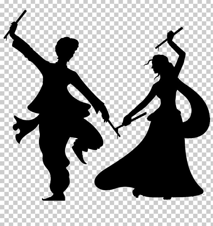 Couple Playing Dandiya Dance Utsav Logo Stock Vector (Royalty Free)  1828615124 | Shutterstock