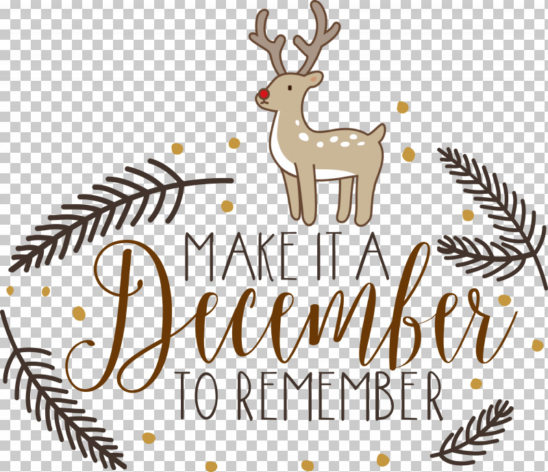Make It A December December Winter PNG, Clipart, Antler, Christmas Day, Christmas Ornament, Christmas Ornament M, Christmas Tree Free PNG Download