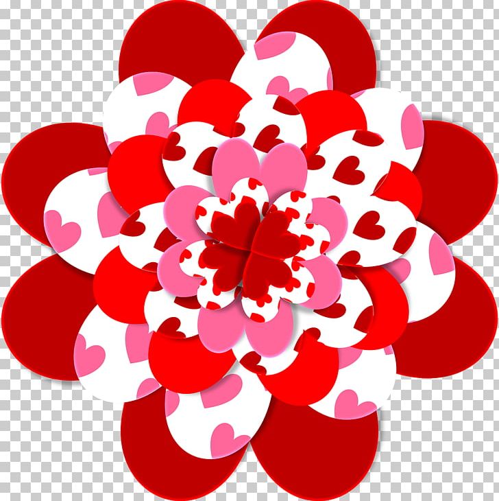 Floral Design Red Heart Flower PNG, Clipart,  Free PNG Download