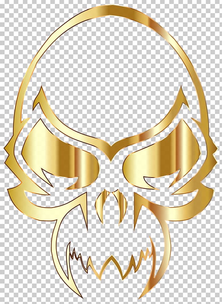 Skull Computer Icons Gold PNG, Clipart, Body Jewelry, Bone, Computer Icons, Drawing, Fantasy Free PNG Download