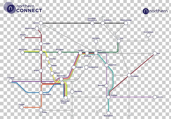 Train Operating Company Rail Transport Northern Rail Map PNG, Clipart, Angle, Area, British Rail Class 37, Computer Network, Diagram Free PNG Download