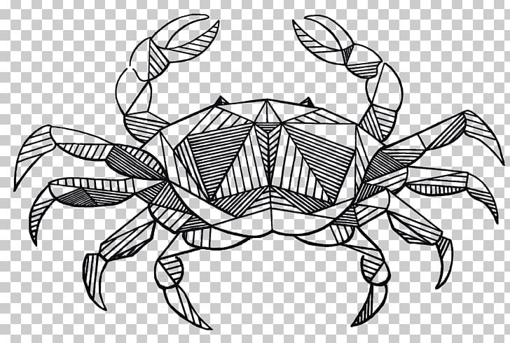 Chesapeake Blue Crab Cancer Zodiac Astrological Sign PNG, Clipart, Animals, Art, Artwork, Black And White, Casandra Free PNG Download