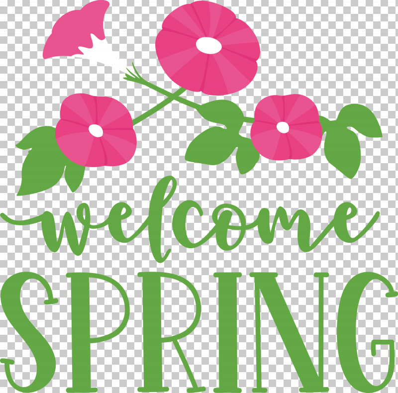 Welcome Spring Spring PNG, Clipart, Cut Flowers, Floral Design, Flower, Green, Leaf Free PNG Download