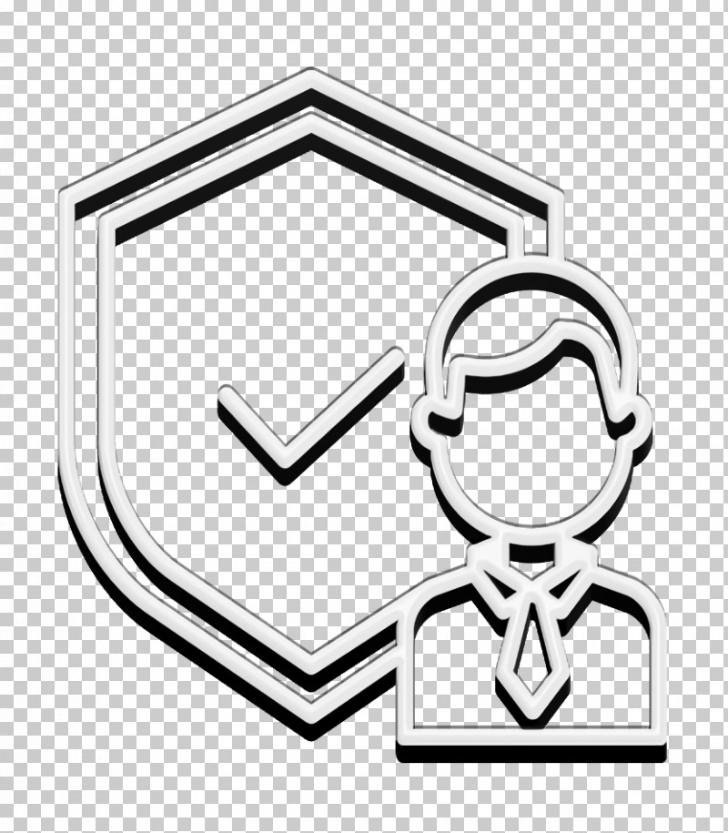 Insurance Icon Employee Icon Worker Icon PNG, Clipart, Black And White, Employee Icon, Insurance Icon, Jewellery, Line Free PNG Download