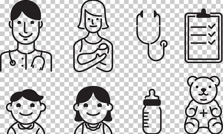 Physician Pediatrics Child Stethoscope PNG, Clipart, Area, Baby, Black And White, Brand, Cartoon Free PNG Download