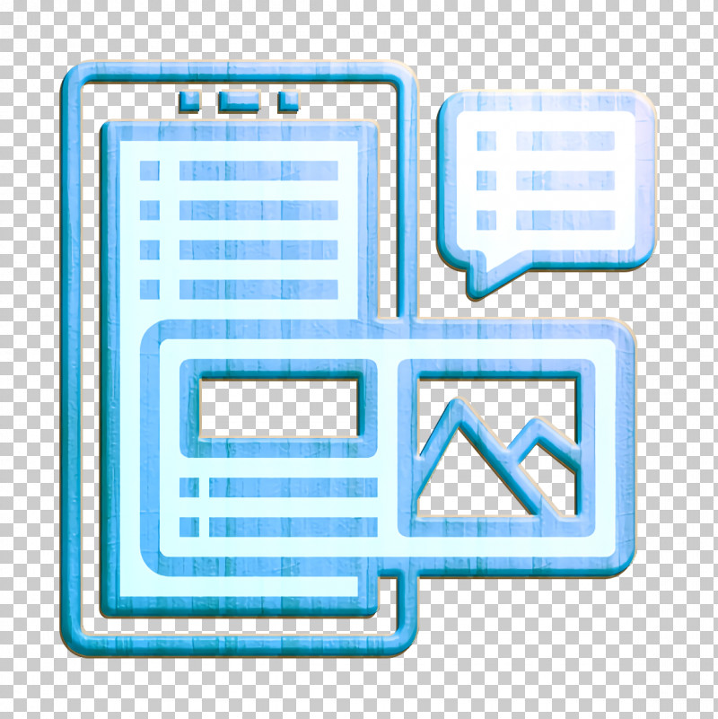 Mobile Interface Icon Blog Icon Ui Icon PNG, Clipart, Blog Icon, Electric Blue, Line, Mobile Interface Icon, Rectangle Free PNG Download