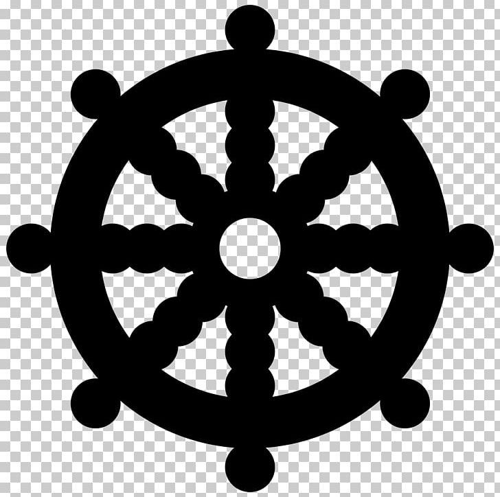 Dharmachakra Buddhist Symbolism Buddhism PNG, Clipart, Bhavacakra, Black And White, Buddhism, Buddhist Symbolism, Christian Symbolism Free PNG Download