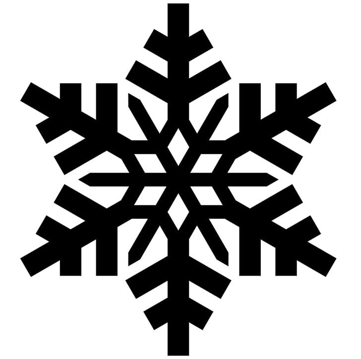 Snowflake Silhouette Black And White : Join multiple ...
