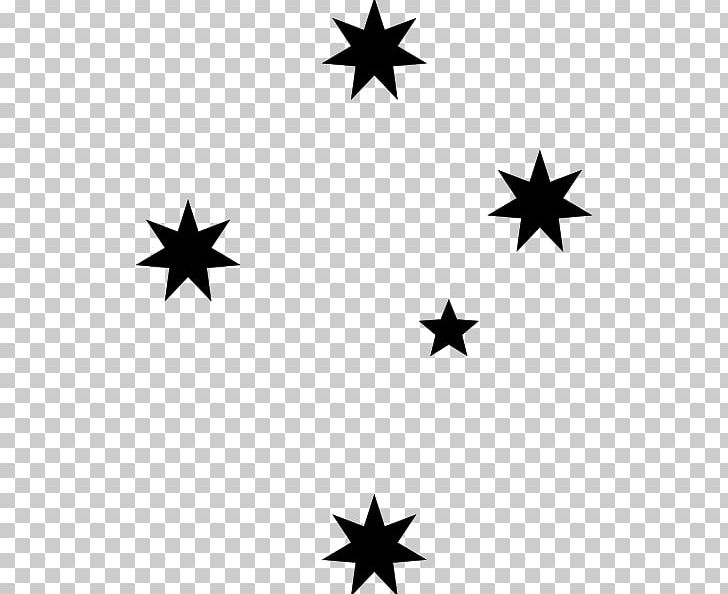 Southern Cross All-Stars Crux Australia PNG, Clipart, Australia, Black And White, Constellation, Decal, Flag Free PNG Download