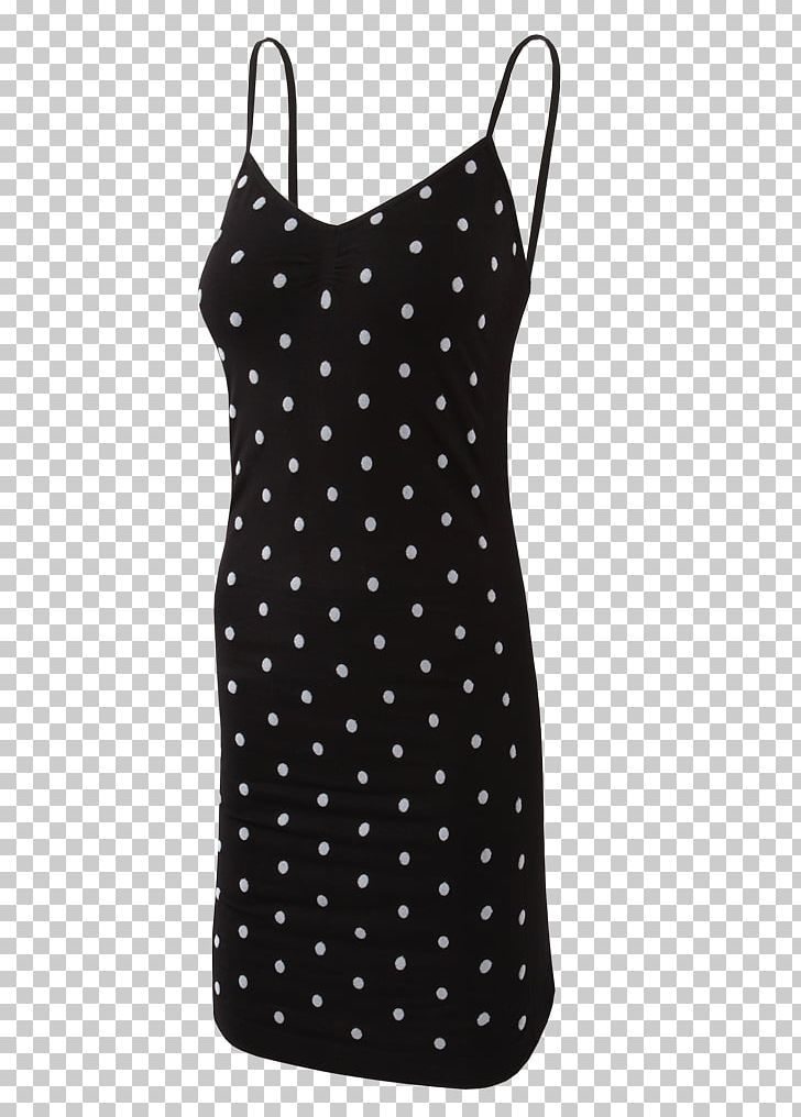 Polka Dot Shoulder Swimsuit Dress Top PNG, Clipart, Active Tank, Black, Clothing, Day Dress, Dress Free PNG Download